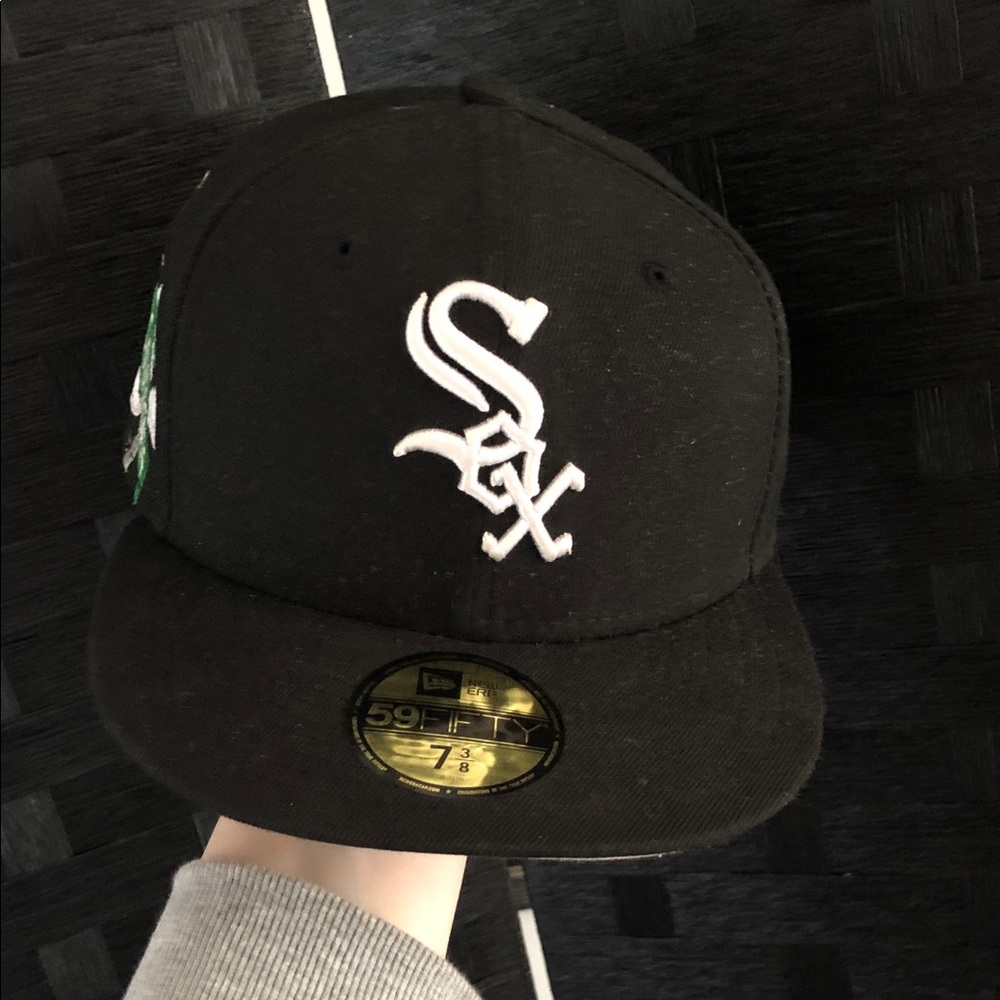 New Era Black and White Sox Cap